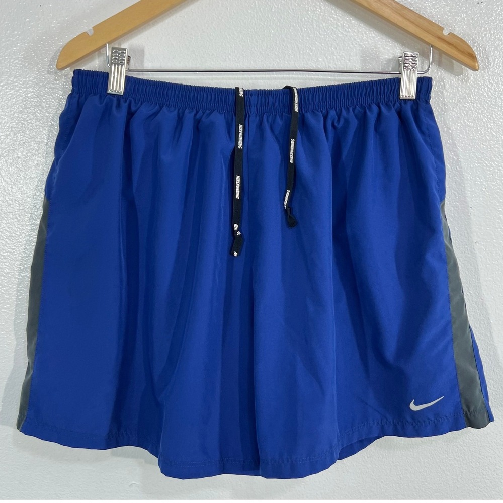 Nike Running Division Dri-FIT Woven 5" Lined‎ Running Shorts Blue Gray Men's XL